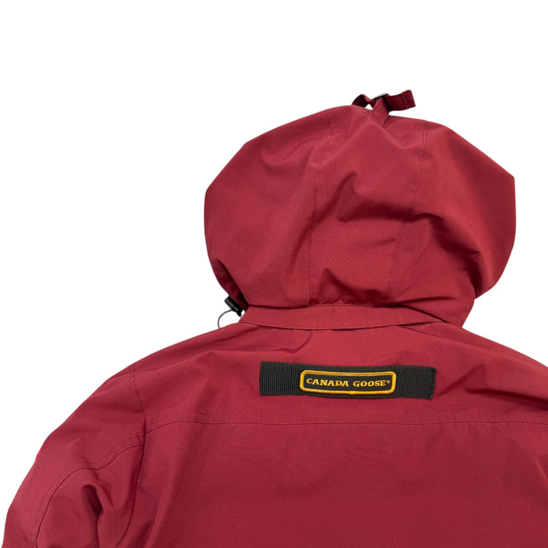 Men's Borden Bomber Down Jacket Burgundy Size S