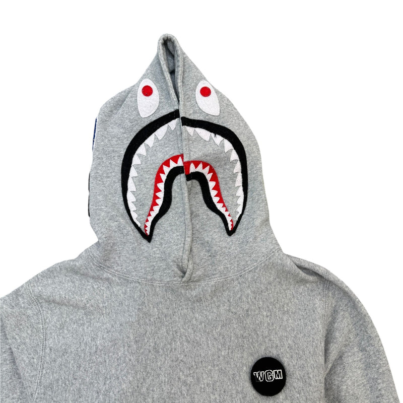 Men's Embroidered Logo Hoodie Grey Size M