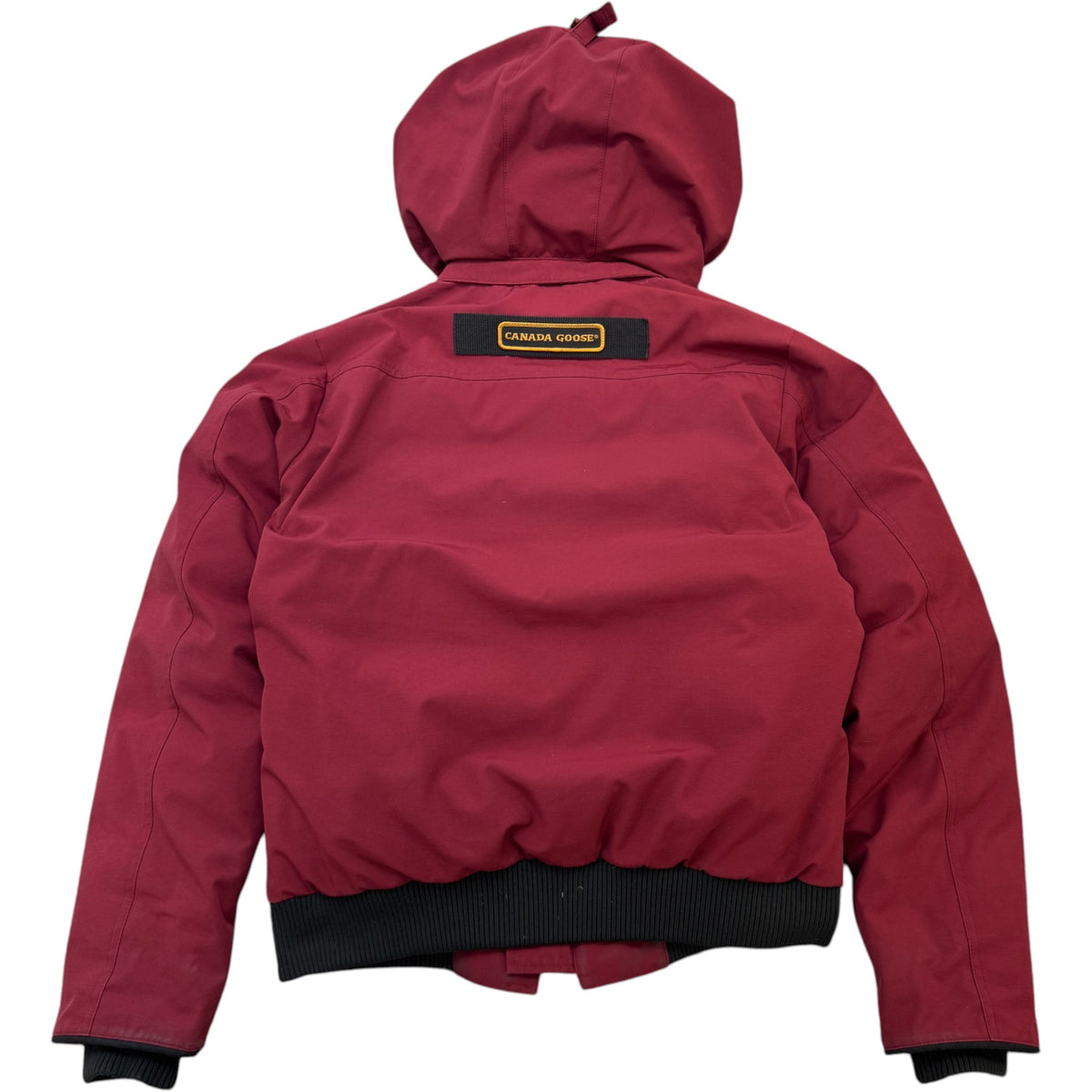 Men's Borden Bomber Down Jacket Burgundy Size S - Photo 2