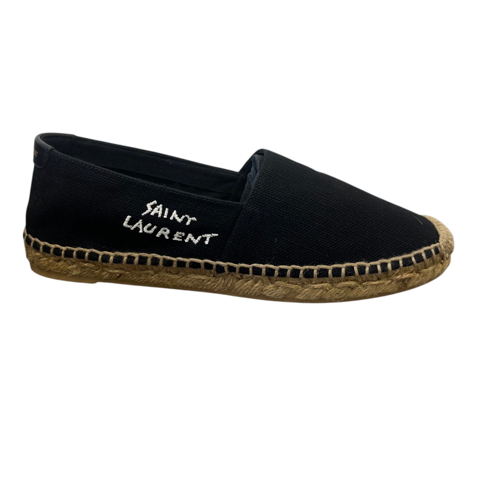 Women's Embroidered Logo Espadrilles Black Size EU 36.5 / UK 3.5 - Photo 1