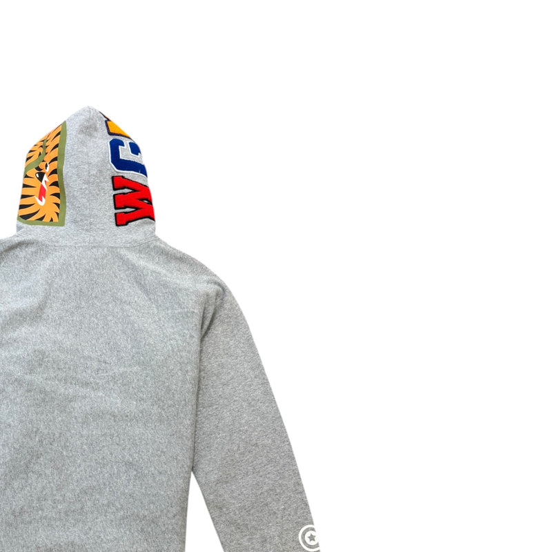 Men's Embroidered Logo Hoodie Grey Size M