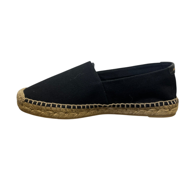Women's Embroidered Logo Espadrilles Black Size EU 36.5 / UK 3.5