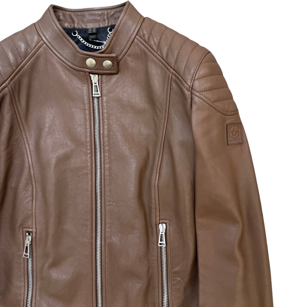 Women's Mollison Leather Jacket Brown Size M / UK 10 - Photo 3