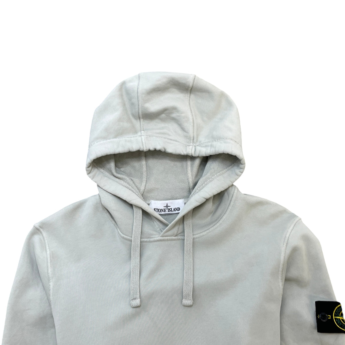 Men's Applique Logo Hoodie Green Size M - Photo 5