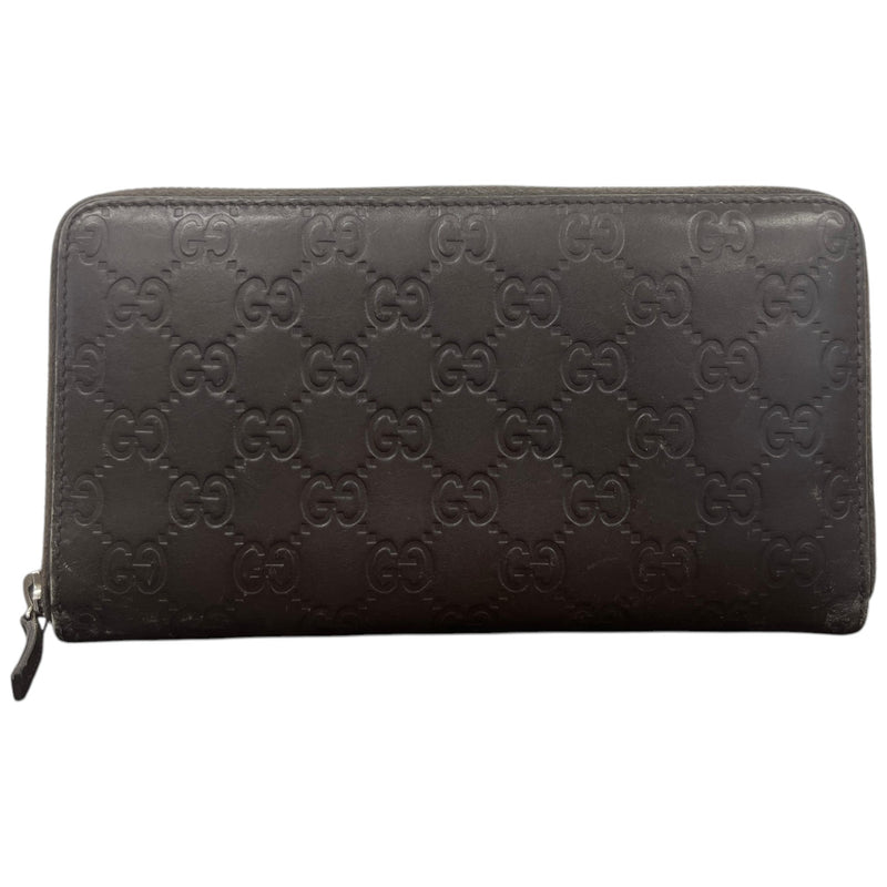 Women's Gg Emblem Zip Around Wallet Brown