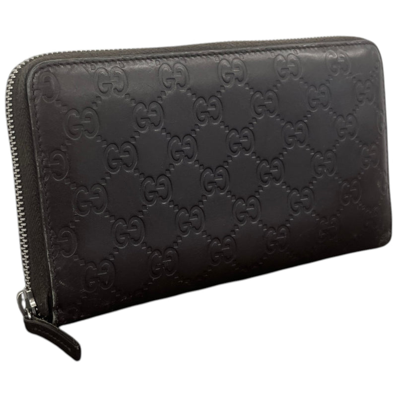 Women's Gg Emblem Zip Around Wallet Brown