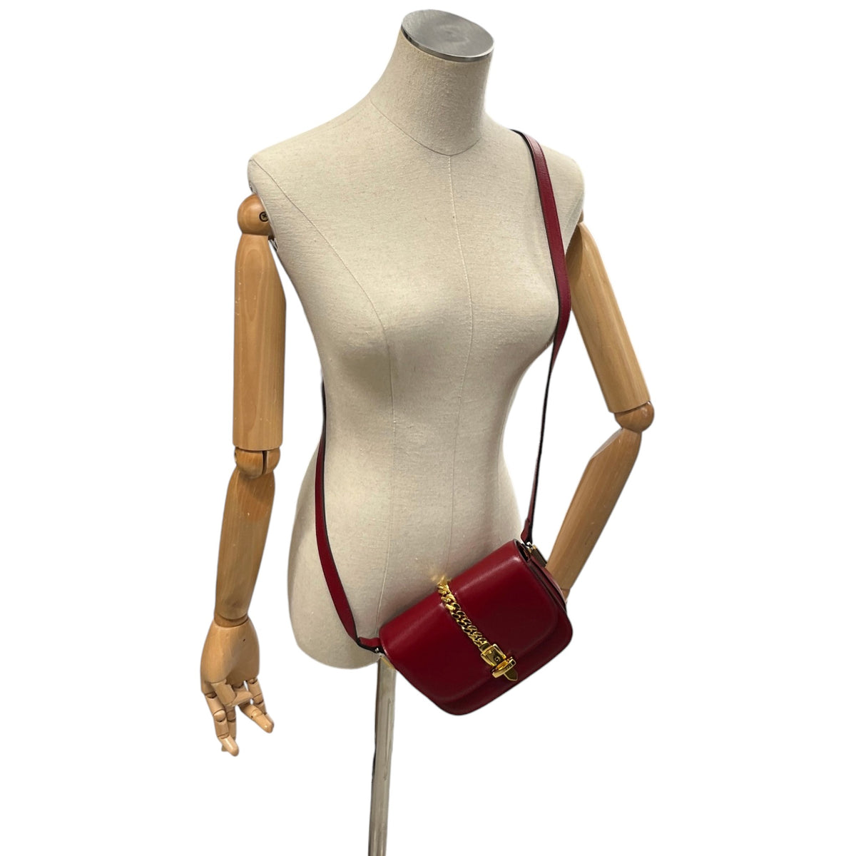 Women's Sylvie 1969 Crossbody Bag Burgundy - Photo 2