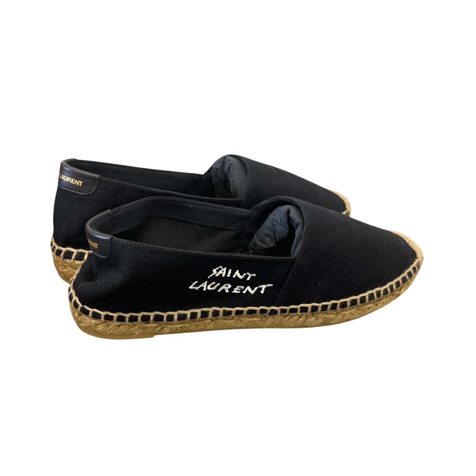 Women's Embroidered Logo Espadrilles Black Size EU 36.5 / UK 3.5 - Photo 8