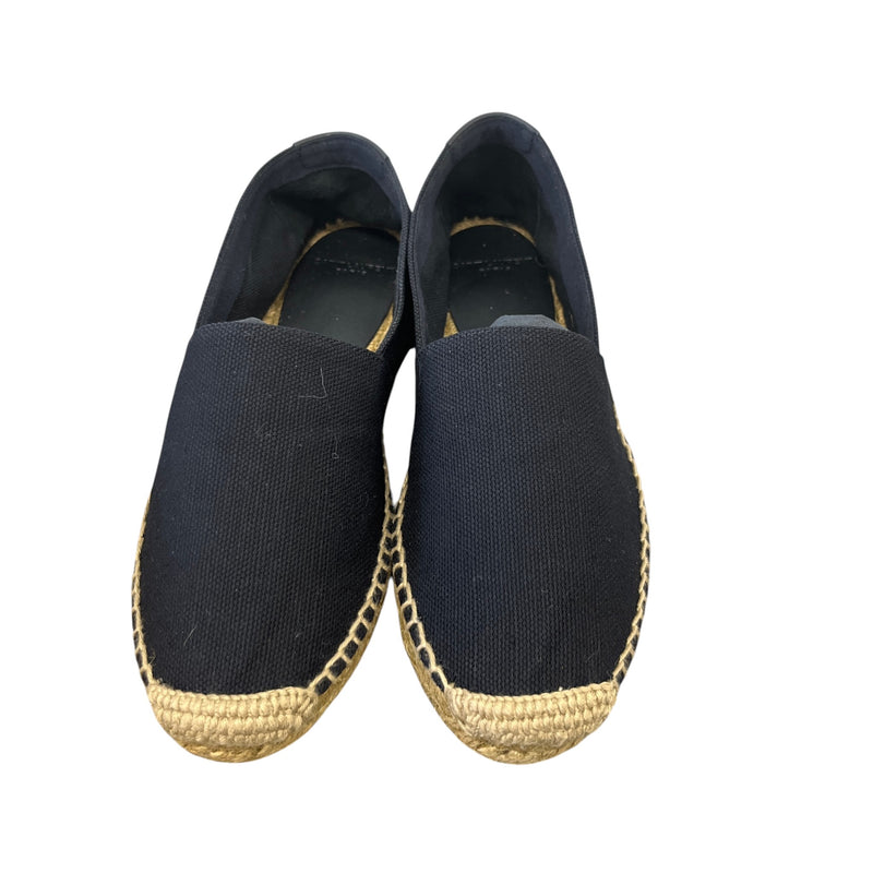 Women's Embroidered Logo Espadrilles Black Size EU 36.5 / UK 3.5