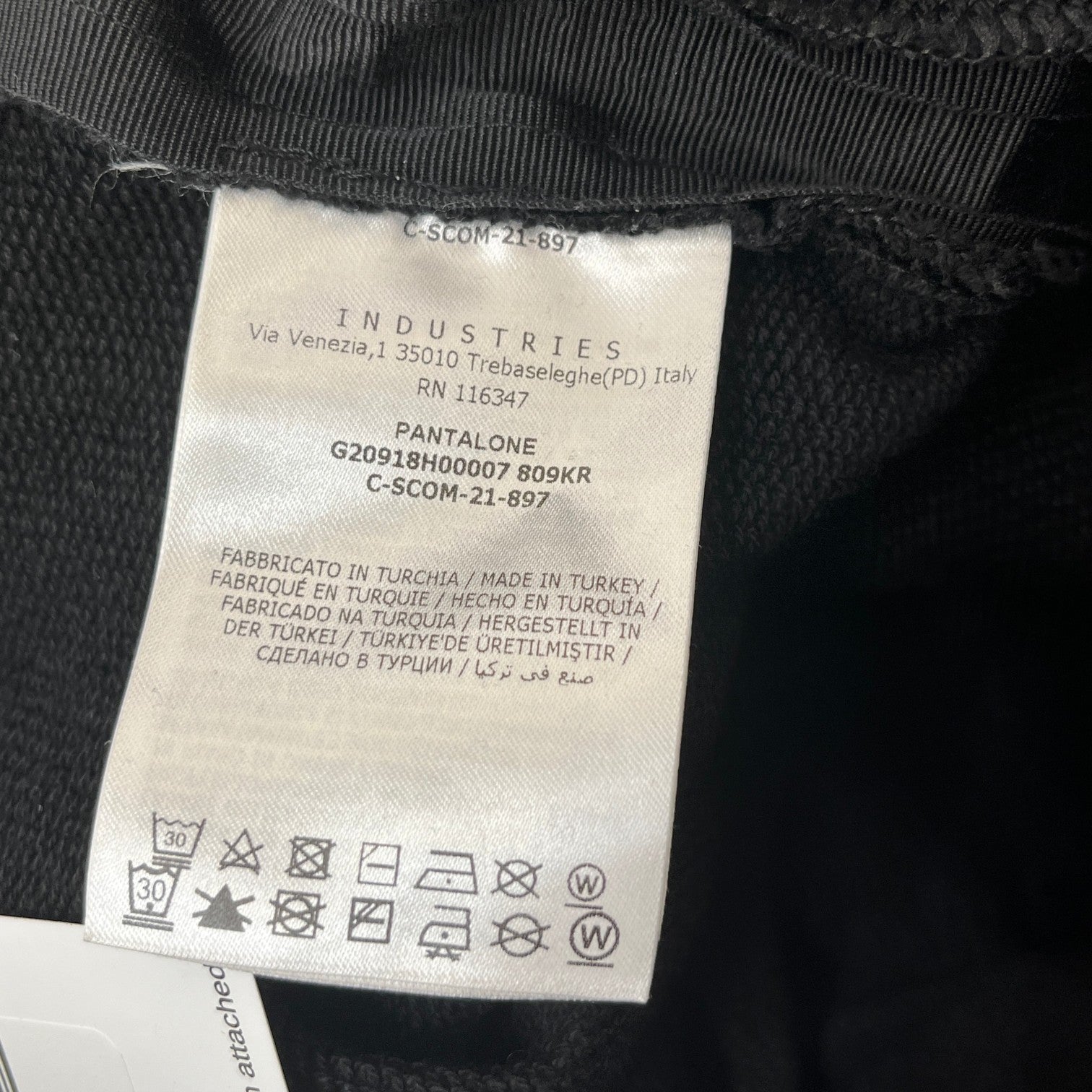 Men's Logo Taped Joggers Black Size S - Photo 8