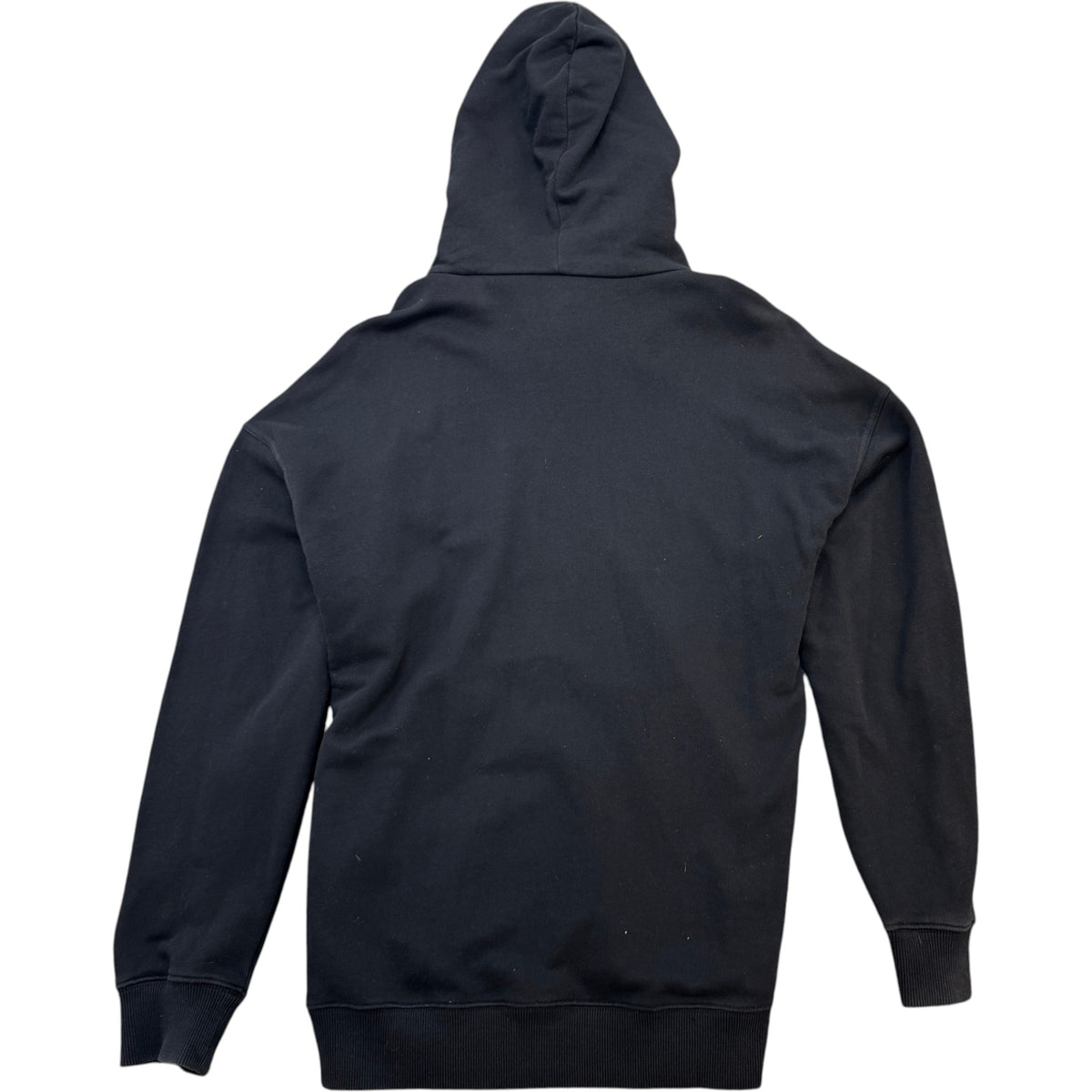 Men's Embroidered Patch Hoodie Black Size M - Photo 2