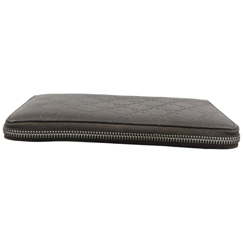 Women's Gg Emblem Zip Around Wallet Brown