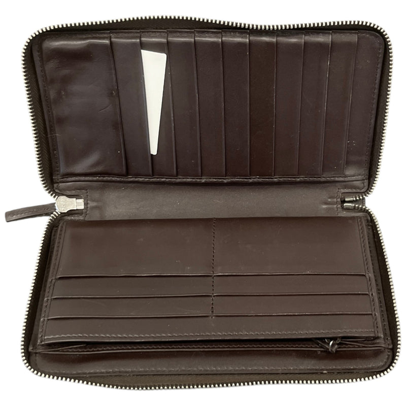 Women's Gg Emblem Zip Around Wallet Brown