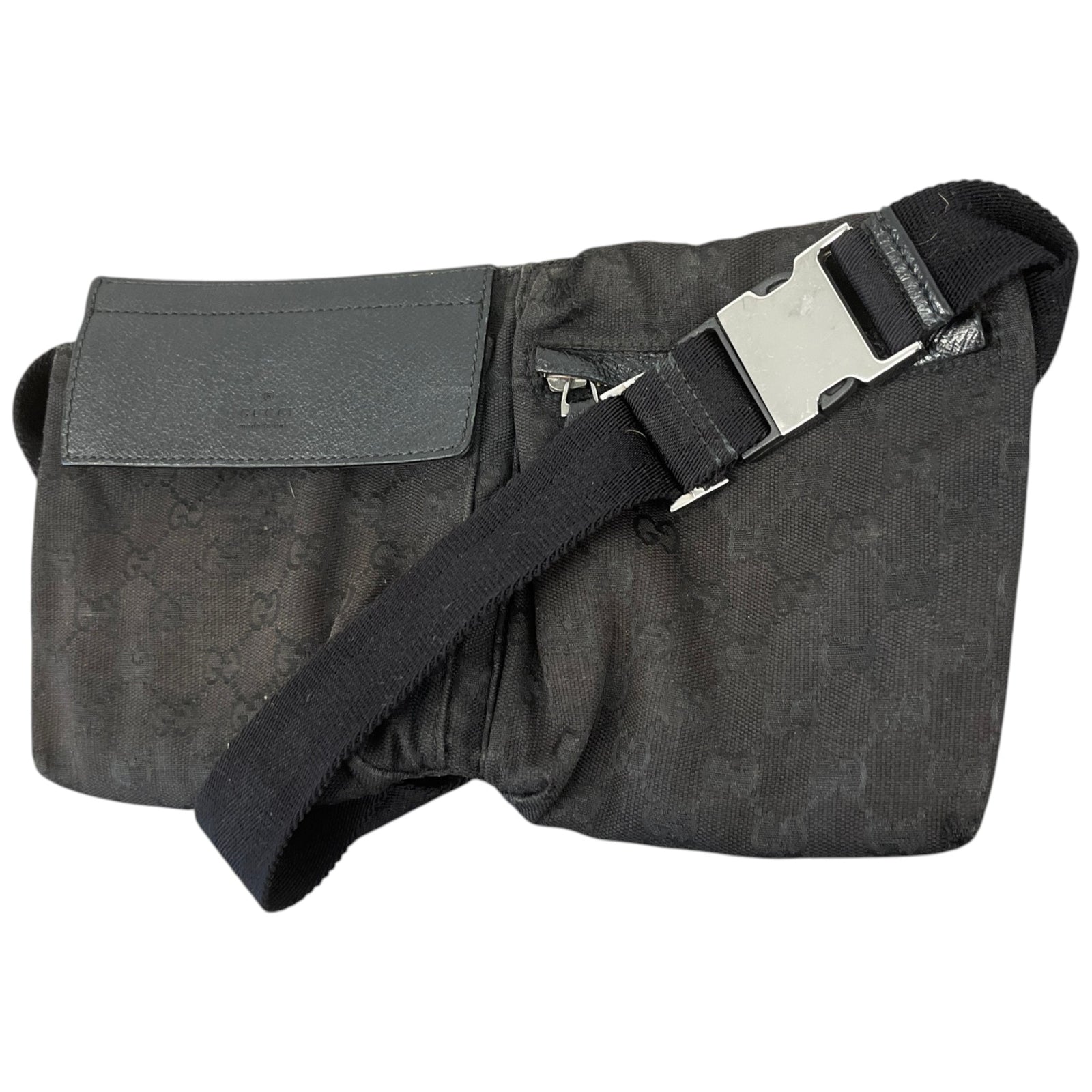 Men's Gg Supreme Belt Bag Black - Photo 4