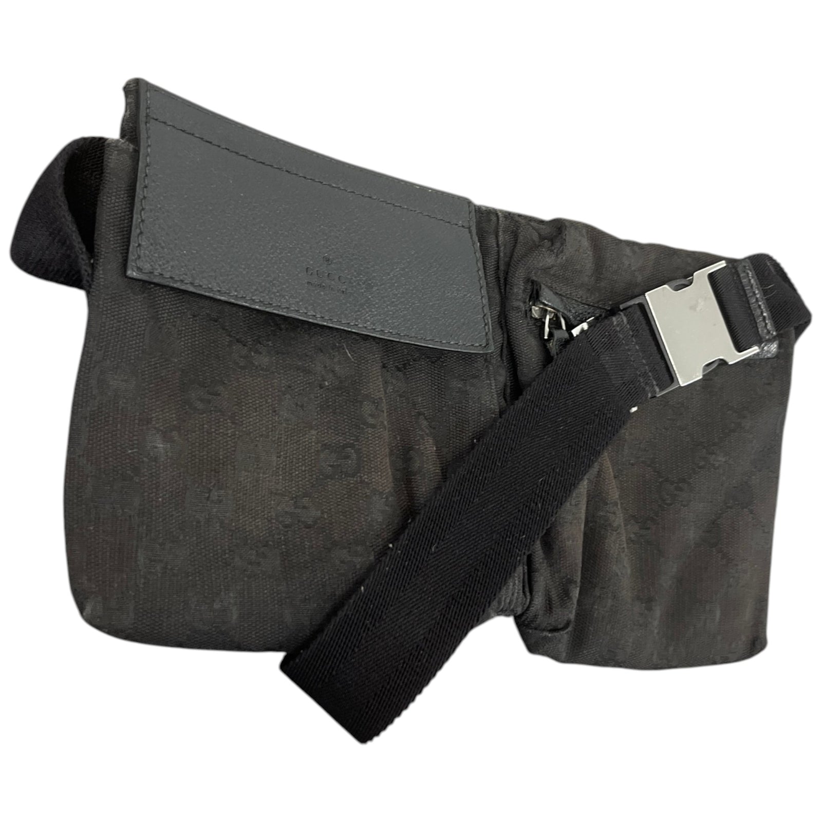 Men's Gg Supreme Belt Bag Black - Photo 5