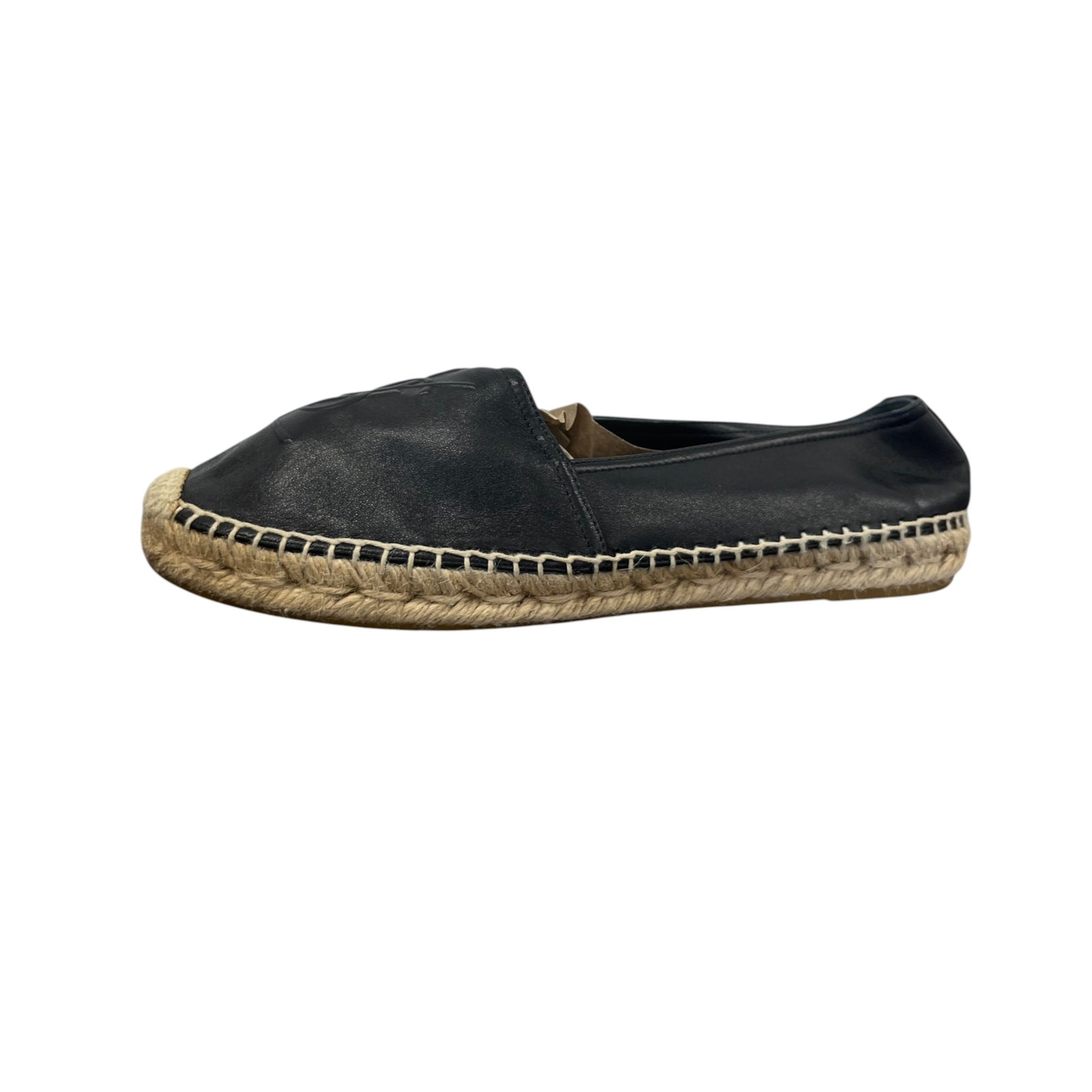Women's Cassandre Leather Espadrilles Black Size EU 38 / UK 5 - Photo 5
