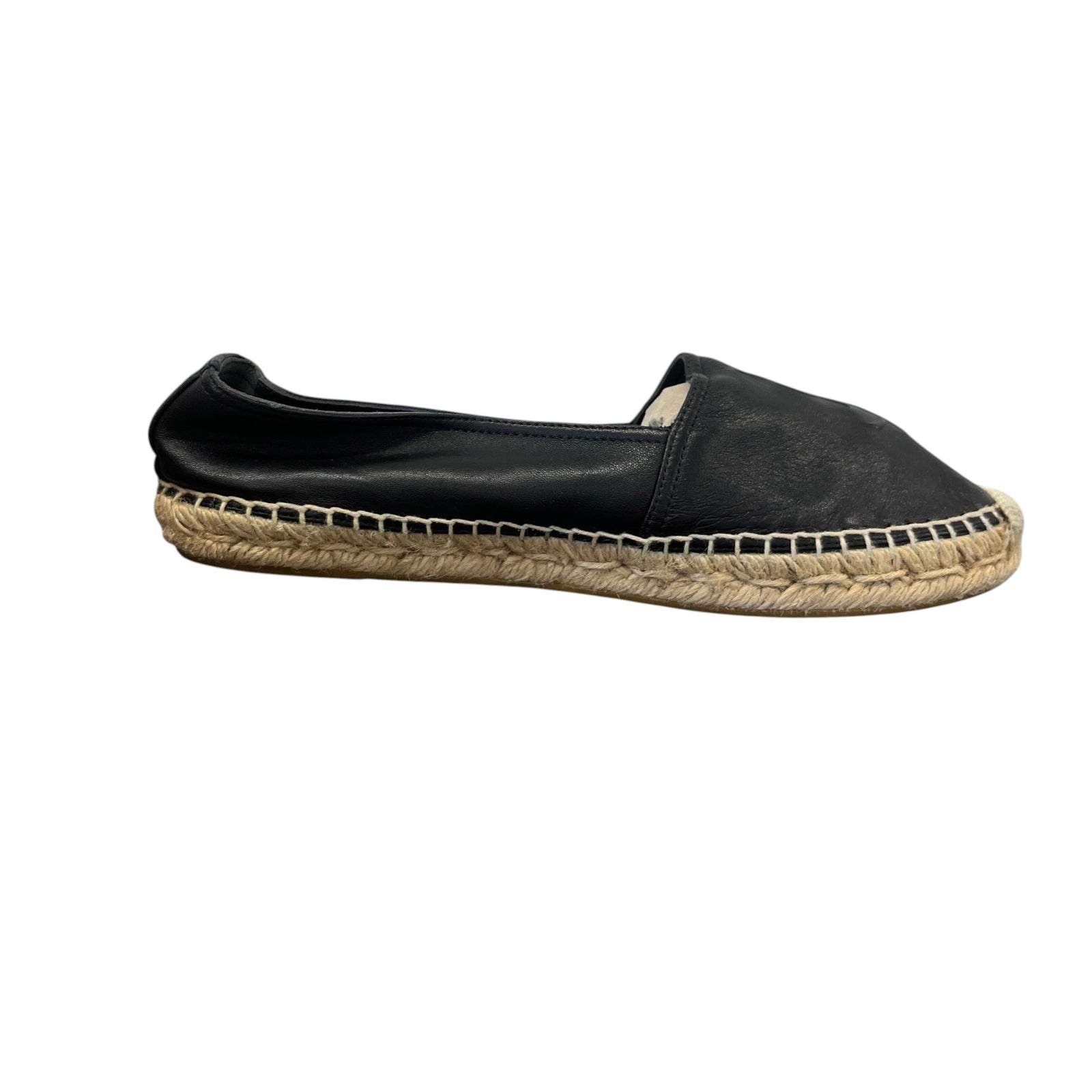 Women's Cassandre Leather Espadrilles Black Size EU 38 / UK 5 - Photo 4