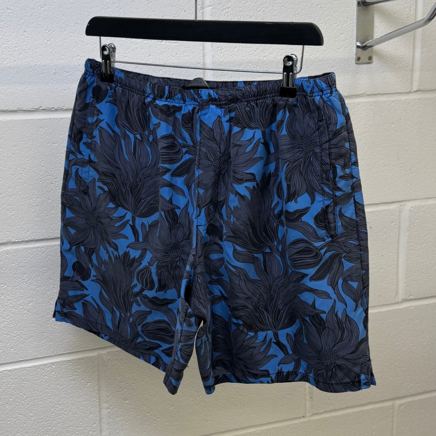 Men's Floral Print Swim Shorts Blue Size W34 / IT 50 - Photo 7