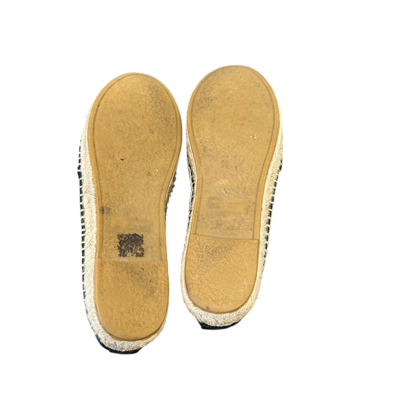Women's Cassandre Leather Espadrilles Black Size EU 38 / UK 5