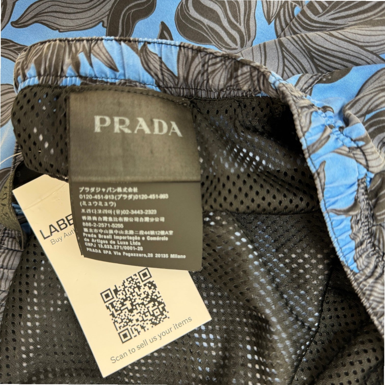 Men's Floral Print Swim Shorts Blue Size W34 / IT 50 - Photo 5