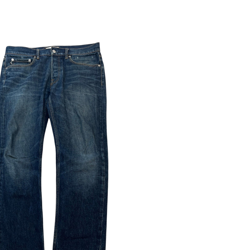 Men's Applique Logo Jeans Blue Size M / W32