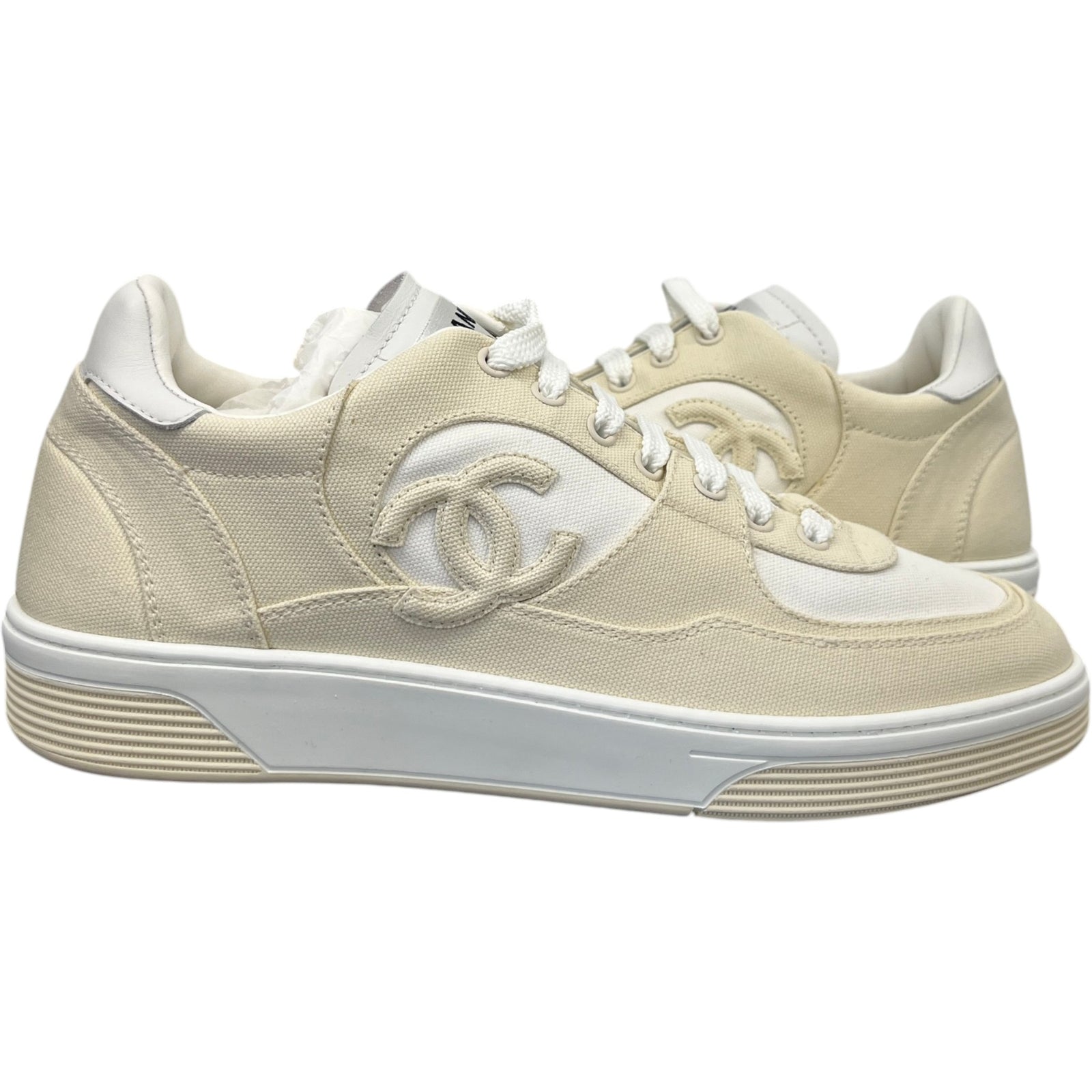 Men's Cc Runner Low Trainers Cream Size EU 42 / UK 8 - Photo 3