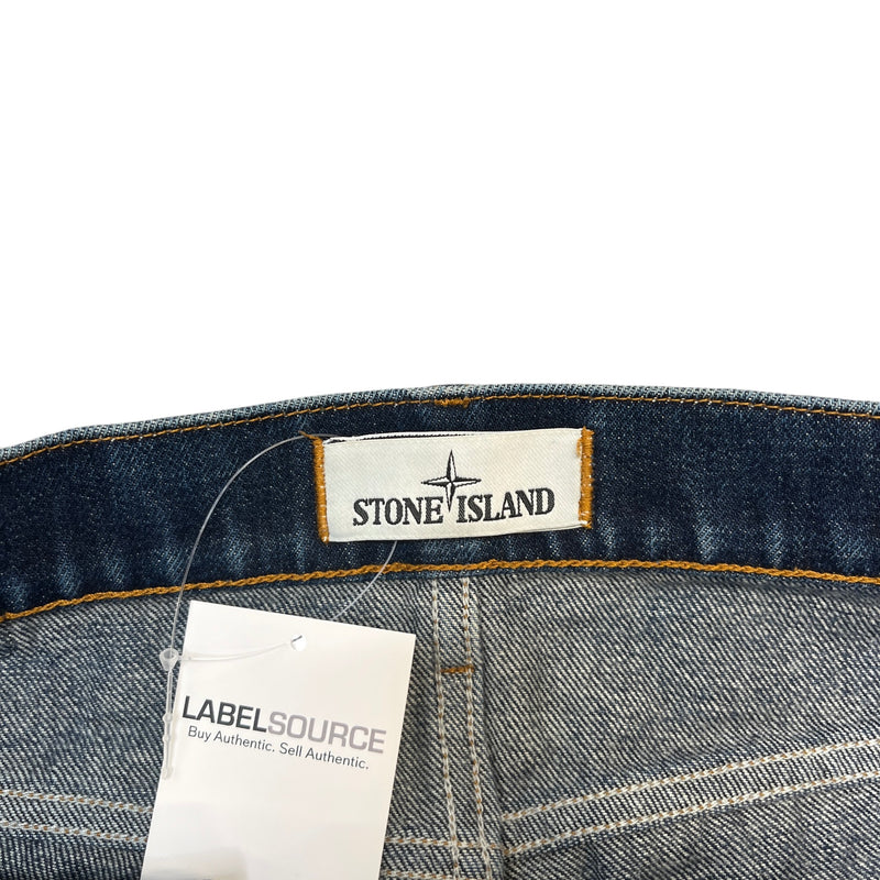 Men's Applique Logo Jeans Blue Size M / W32