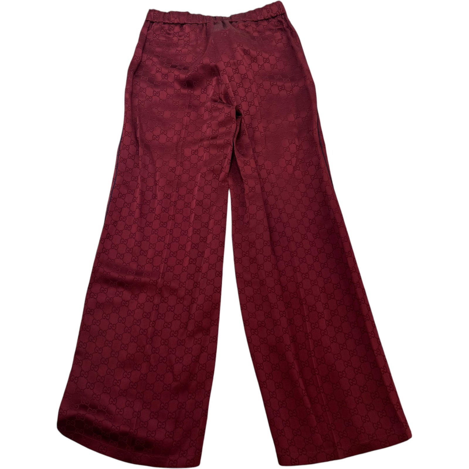 Men's GG Satin Trousers Burgundy Size XS / W28 - Photo 2