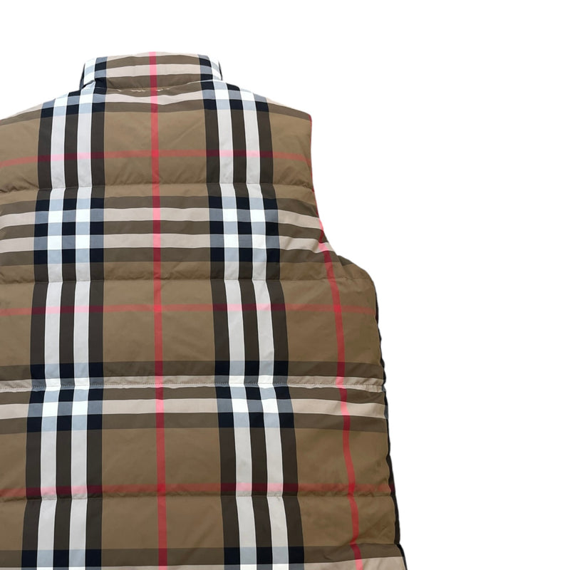 Men's Reversible Check Gilet Black Size S