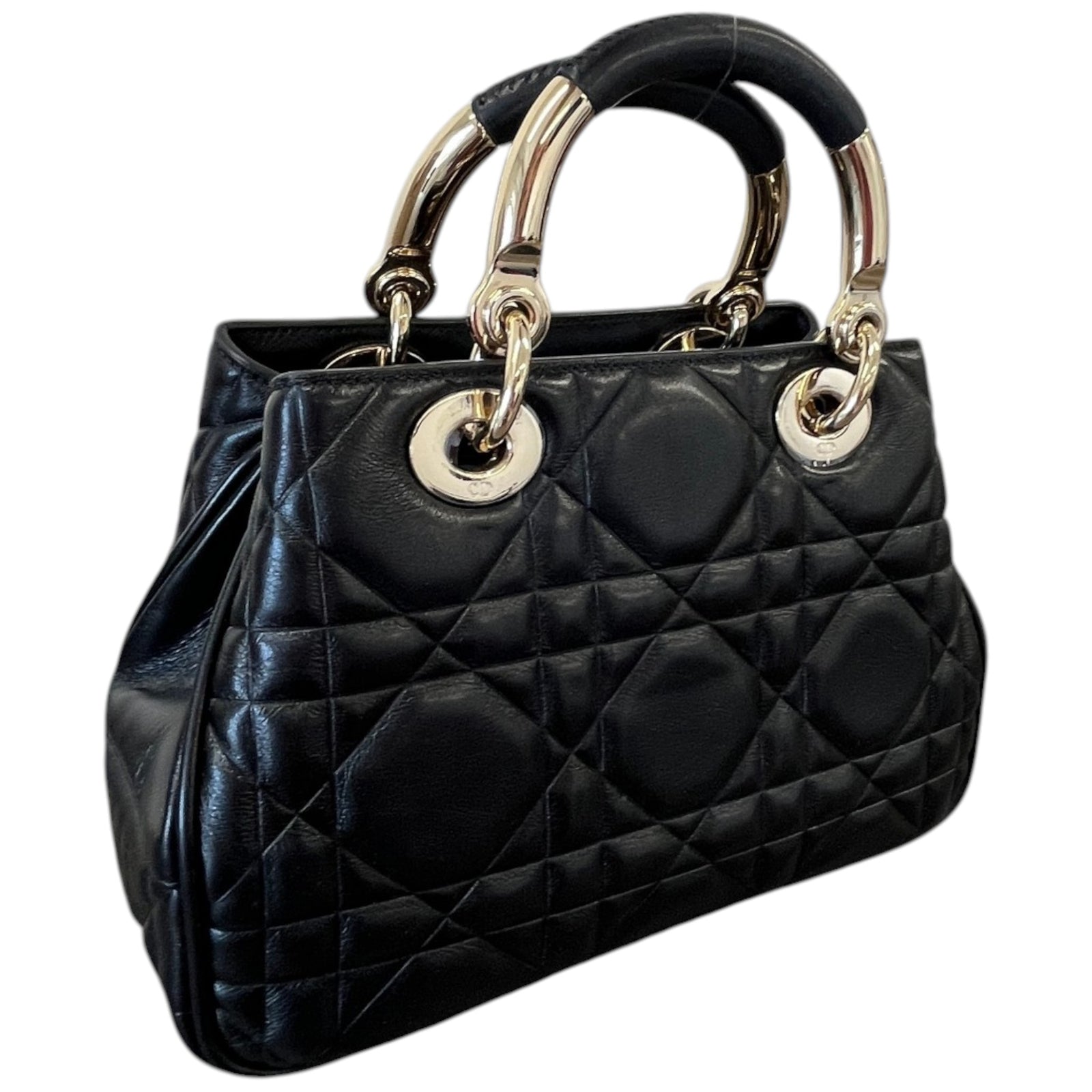 Women's Lady Dior 95.22 Bag Black - Photo 8