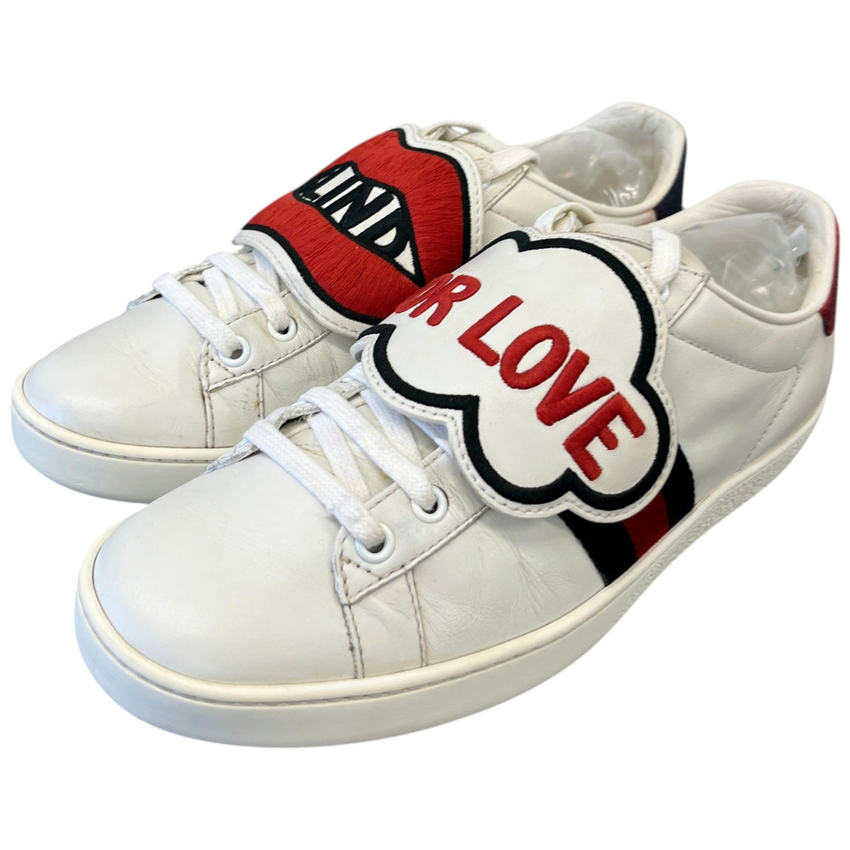 Women's Ace Blind For love Low Trainers White Size UK 5 / EU 38 - Photo 9
