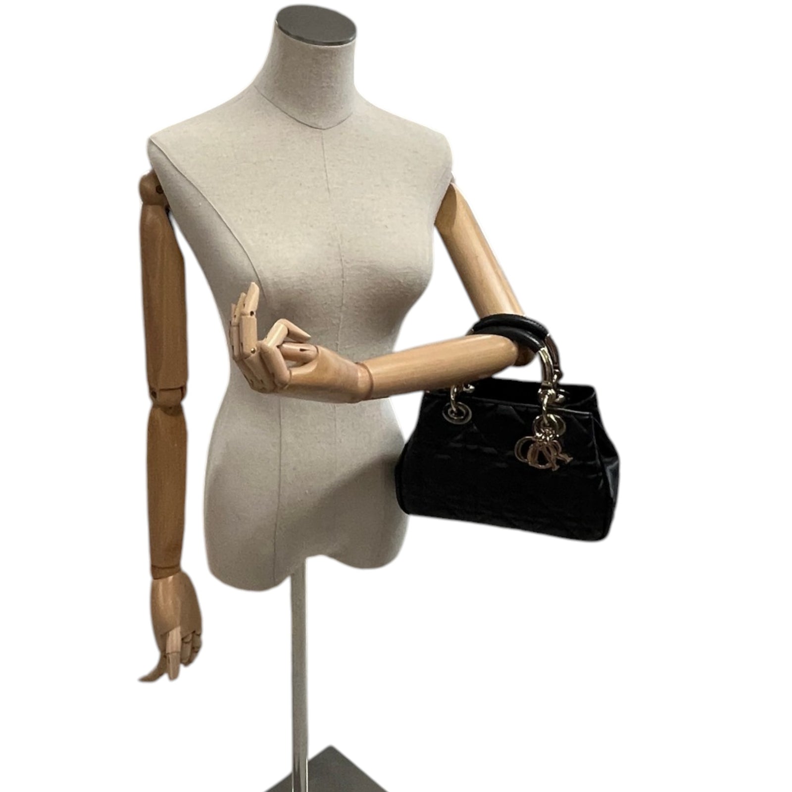 Women's Lady Dior 95.22 Bag Black - Photo 2
