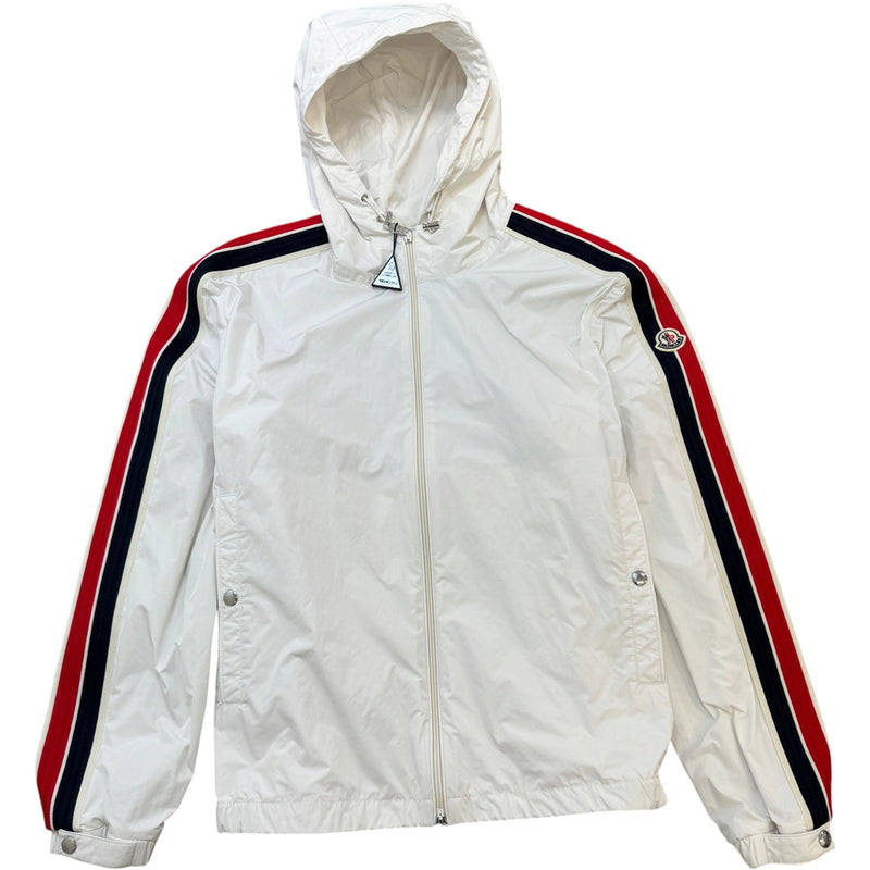 Men's Olan Hooded Shell Windbreaker White Size 2 / M