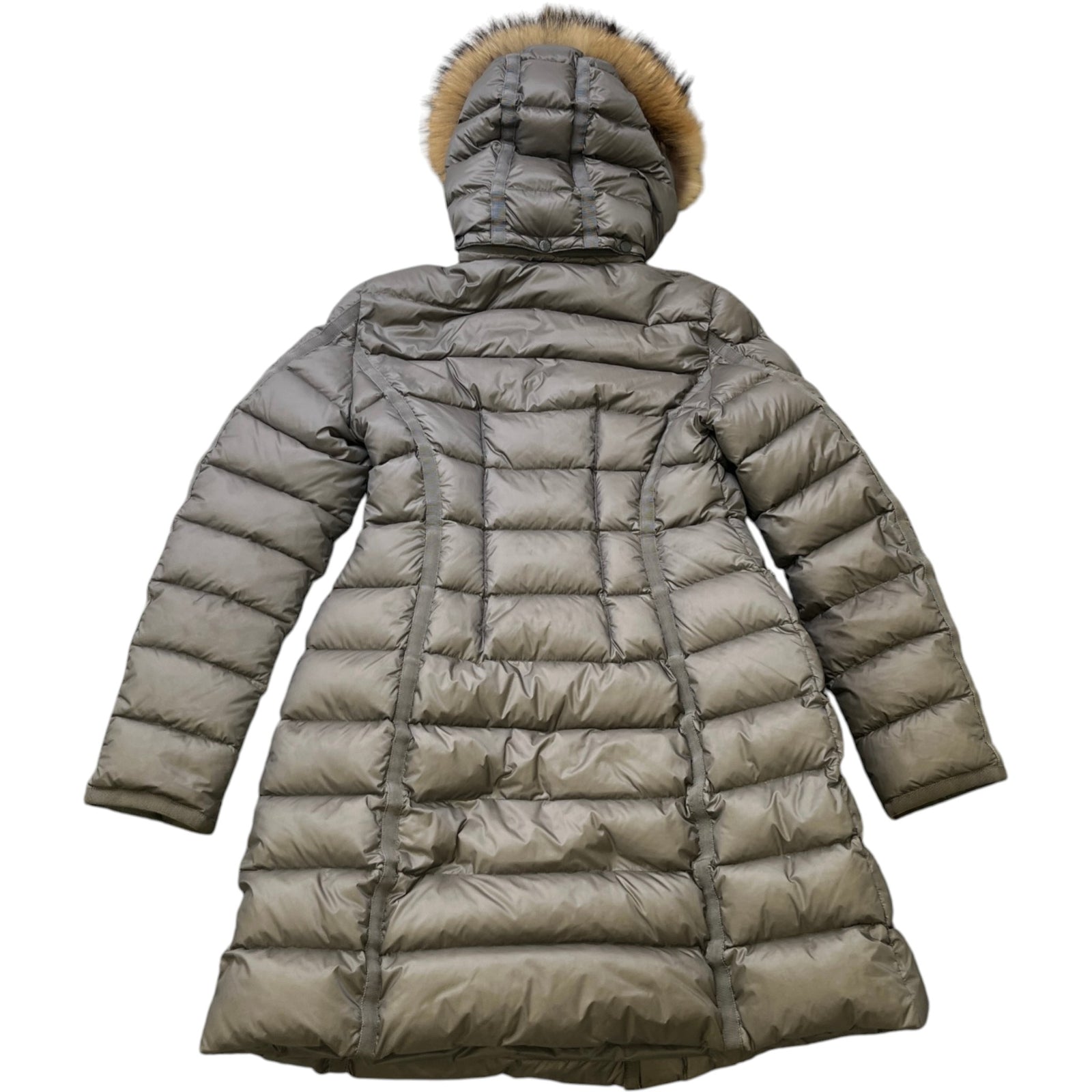 Women's Hermifur Long Down Jacket Grey Size 2 / UK 12 - Photo 2