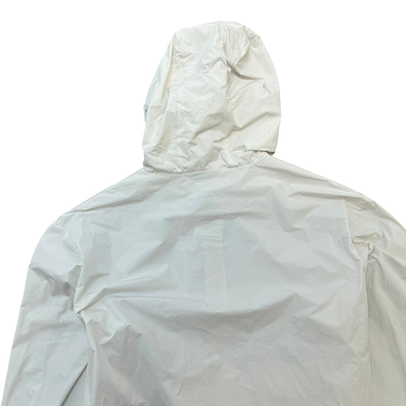 Men's Olan Hooded Shell Windbreaker White Size 2 / M