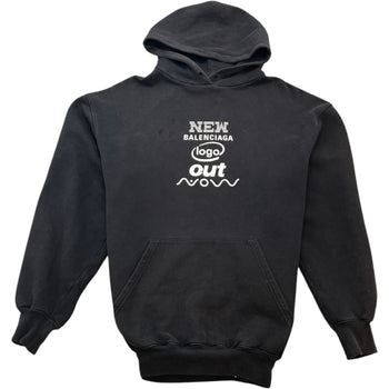 Men's This Is Not The New Logo Hoodie Black Size XS