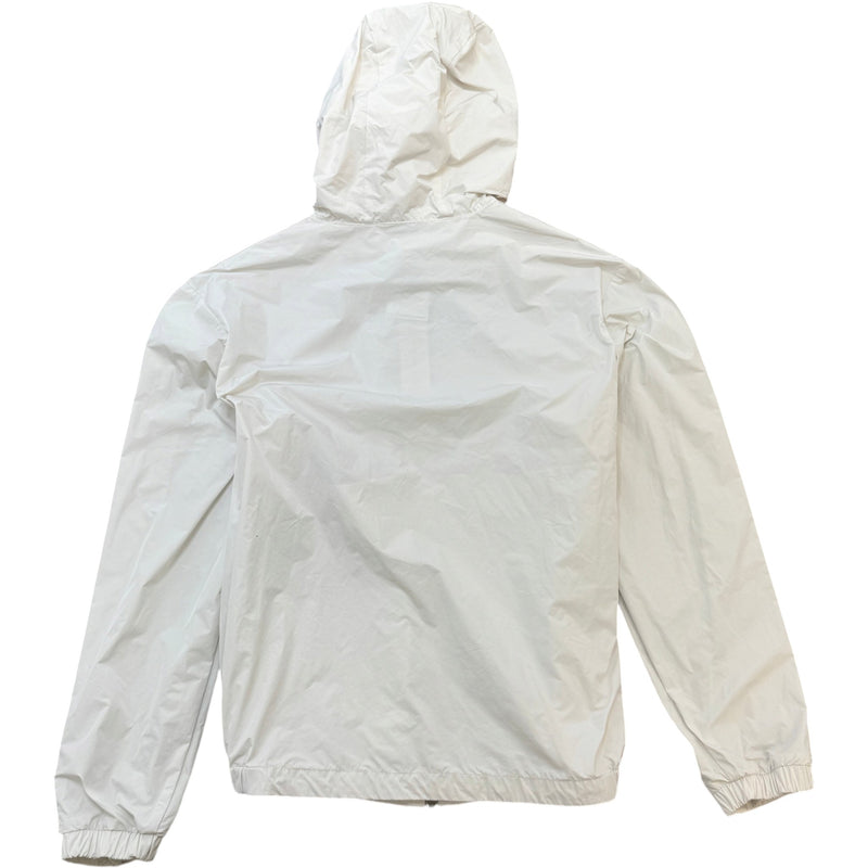 Men's Olan Hooded Shell Windbreaker White Size 2 / M