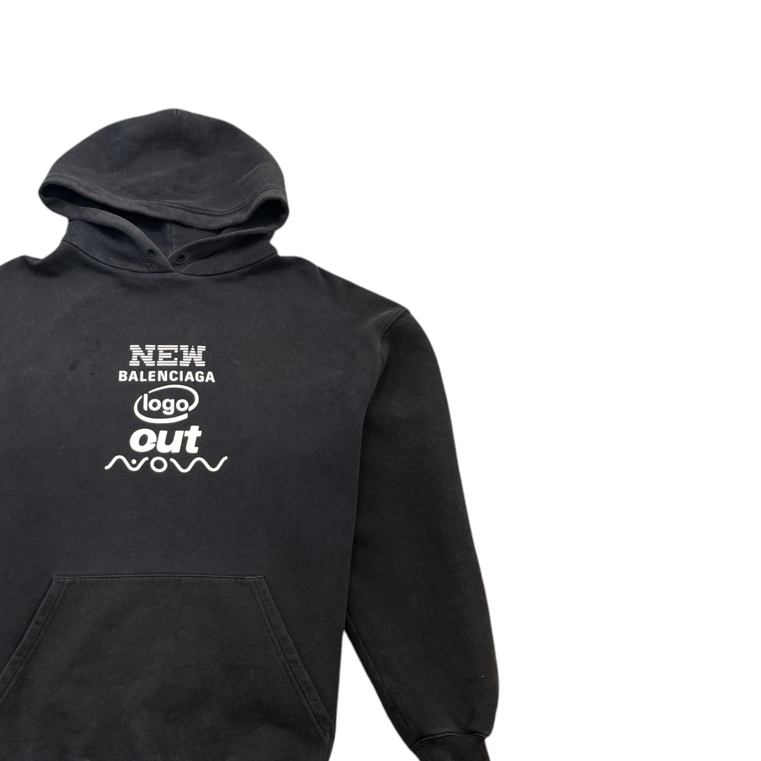 Men's This Is Not The New Logo Hoodie Black Size XS - Photo 3