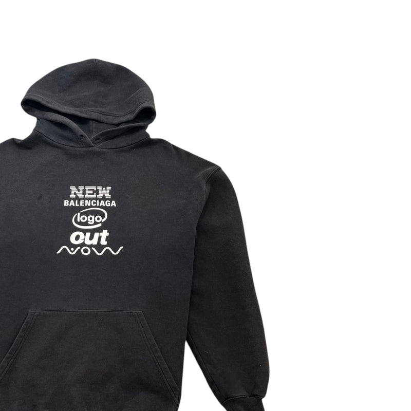 Men's This Is Not The New Logo Hoodie Black Size XS