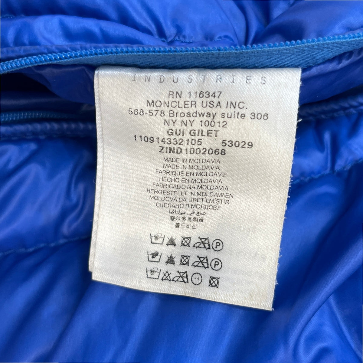 Men's Gui Gilet Blue Size 2 / M - Photo 7
