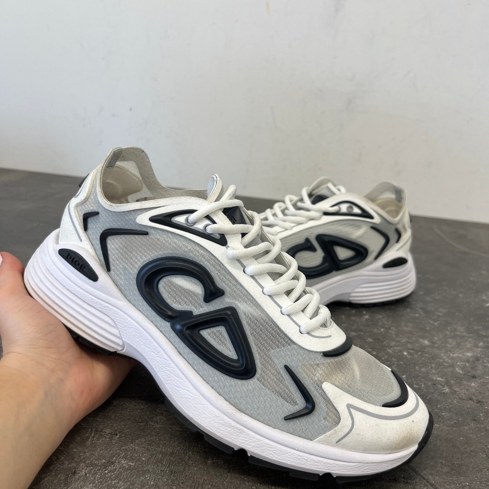Men's B30 Countdown Tech Low Trainers White Size EU 41 / UK 7 - Photo 13