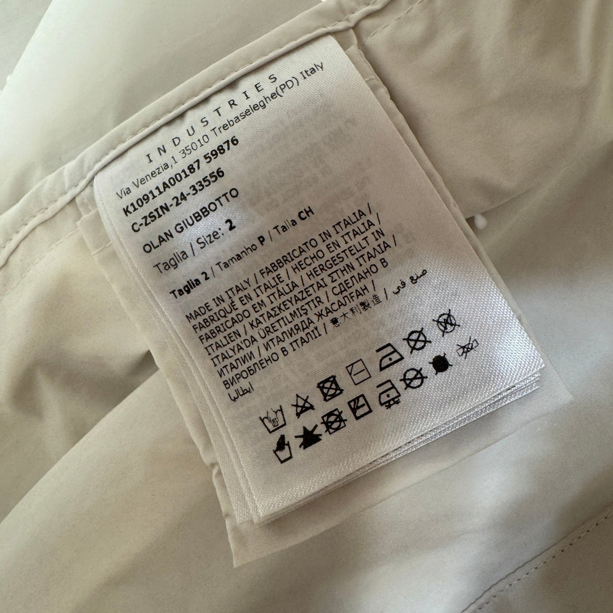 Men's Olan Hooded Shell Windbreaker White Size 2 / M - Photo 5