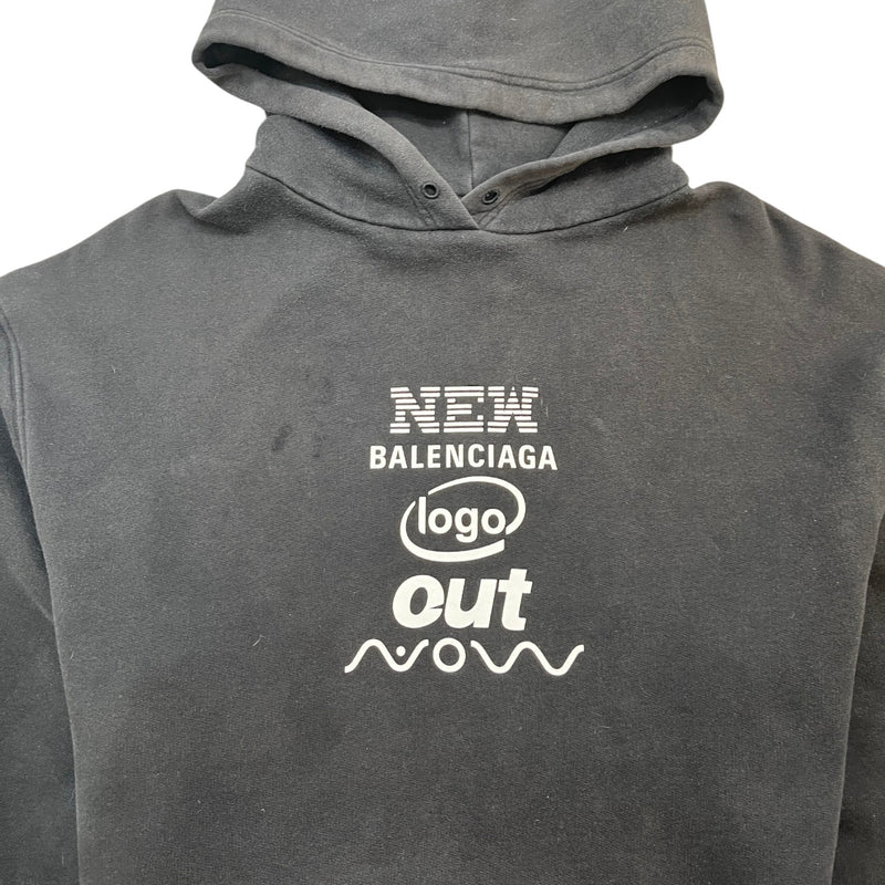 Men's This Is Not The New Logo Hoodie Black Size XS