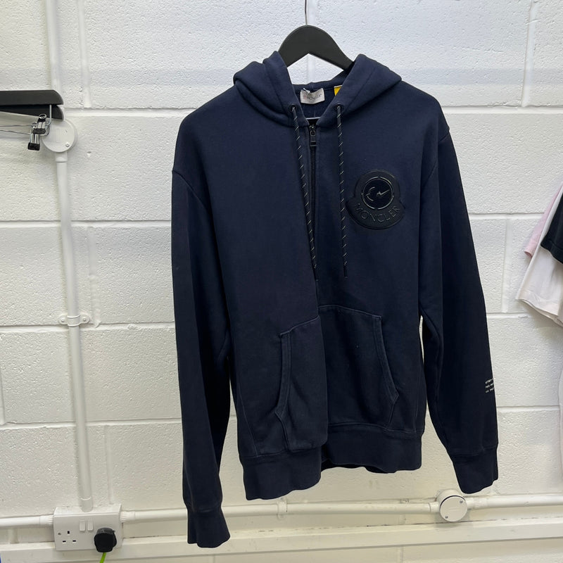 Men's Maglia Cardigan Hoodie Navy Size M