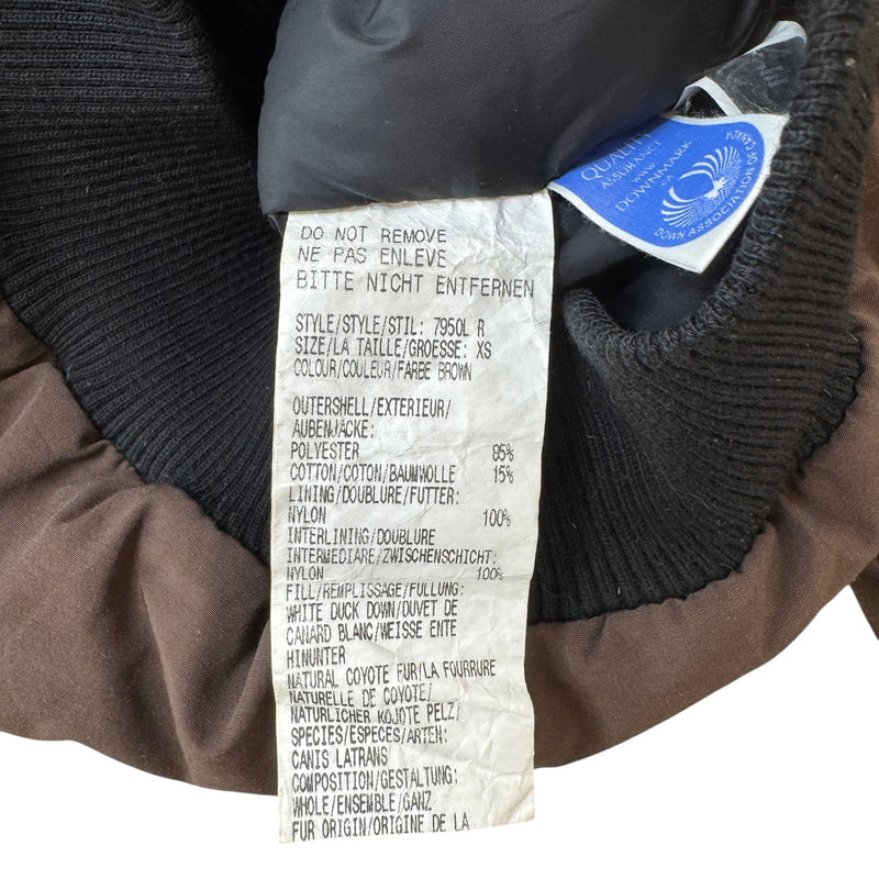 Women's Chilliwack Bomber Down Jacket Brown Size XS / UK 6