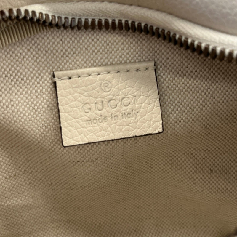 Men's Small Web Logo Belt Bag White