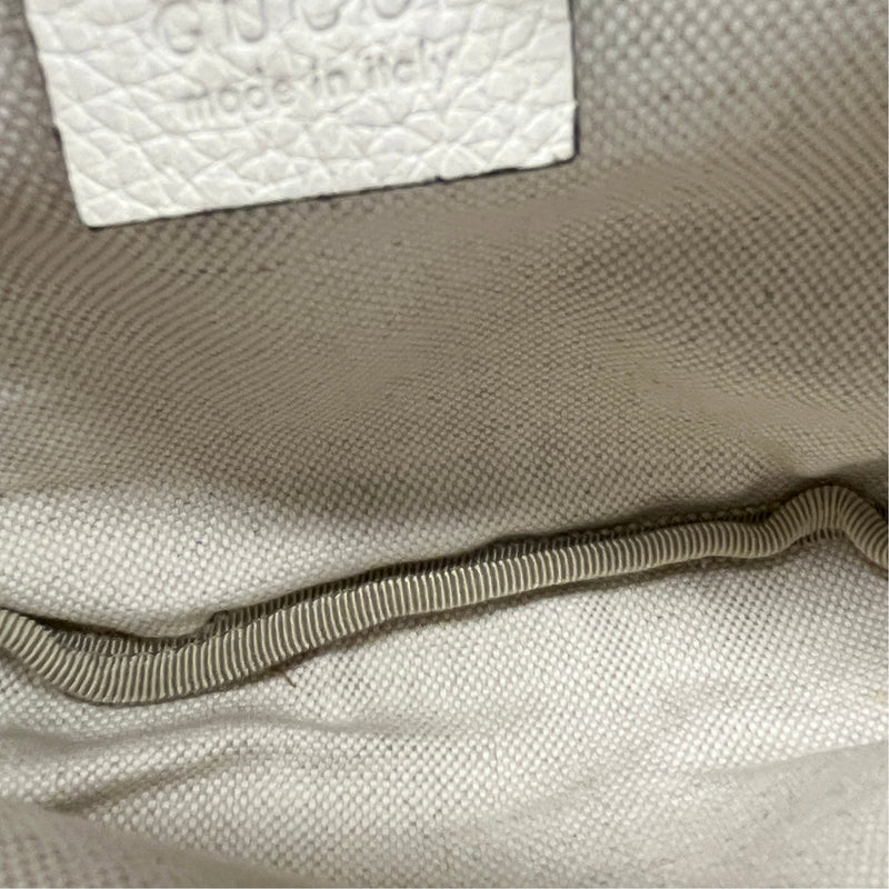 Men's Small Web Logo Belt Bag White