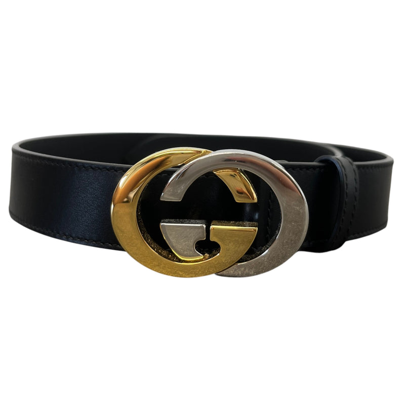 Women's Interlocking G Belt Black Size W28