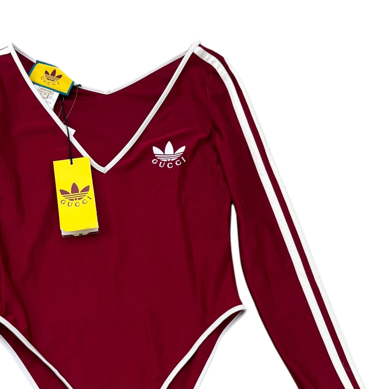 Women's X Adidas Bodysuit Top Red Size M - Photo 3
