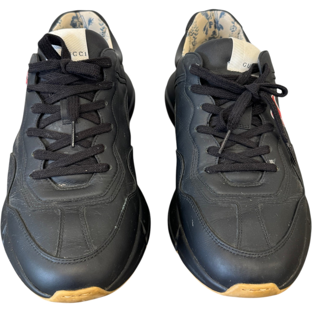 Men's Rhyton X MLB La Low Trainers Black Size UK 9.5 / EU 43.5 - Photo 6